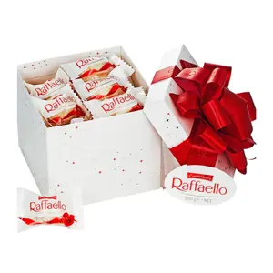 Socola Phủ Dừa Hạnh Nhân Hộp Nơ Đỏ, Raffaello, Coconut Almond Chocolate (300g) - FERRERO